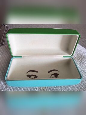 KATE SPADE Green/Blue Eyewear Case